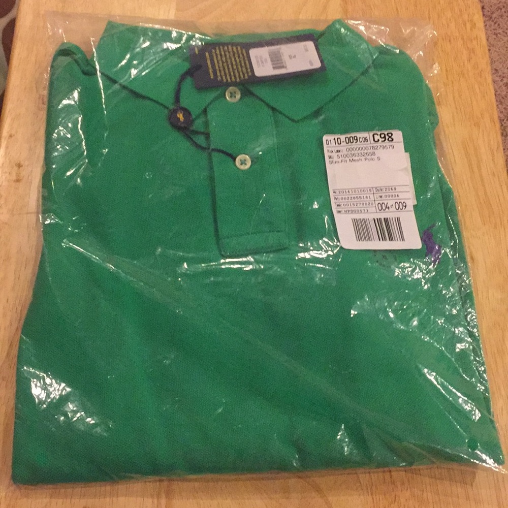 Unopened polo shirt